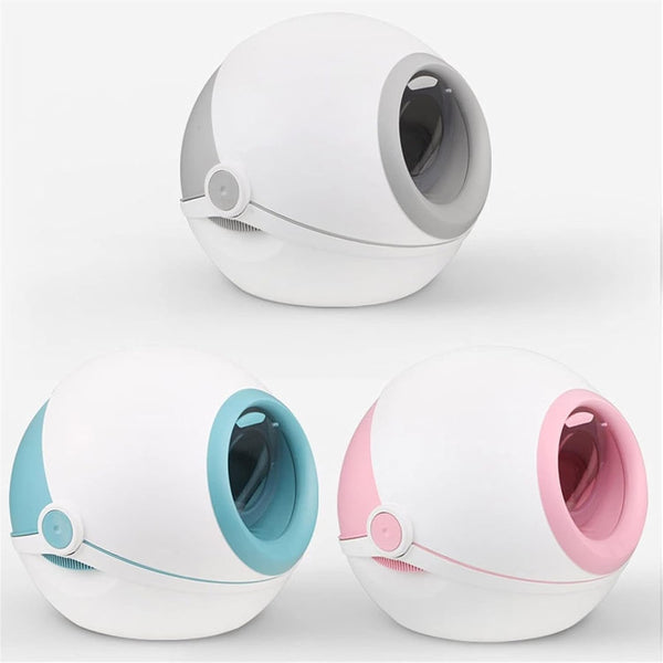 Dog Potty Training Toilet ﻿ Pet Cat Litter Box Tray Fully Enclosed Extra Large Toilet Nesting Training System Easy Cleaning Filter Pan Waterproof Space Capsule(A)5