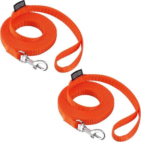 AMAGOOD 6 FT Puppy/Leash, Strong Traditional Style with Easy to Use Collar Hook, Great for Small, Medium and Large Dogs (5/8In X 6 Ft, Purple)59