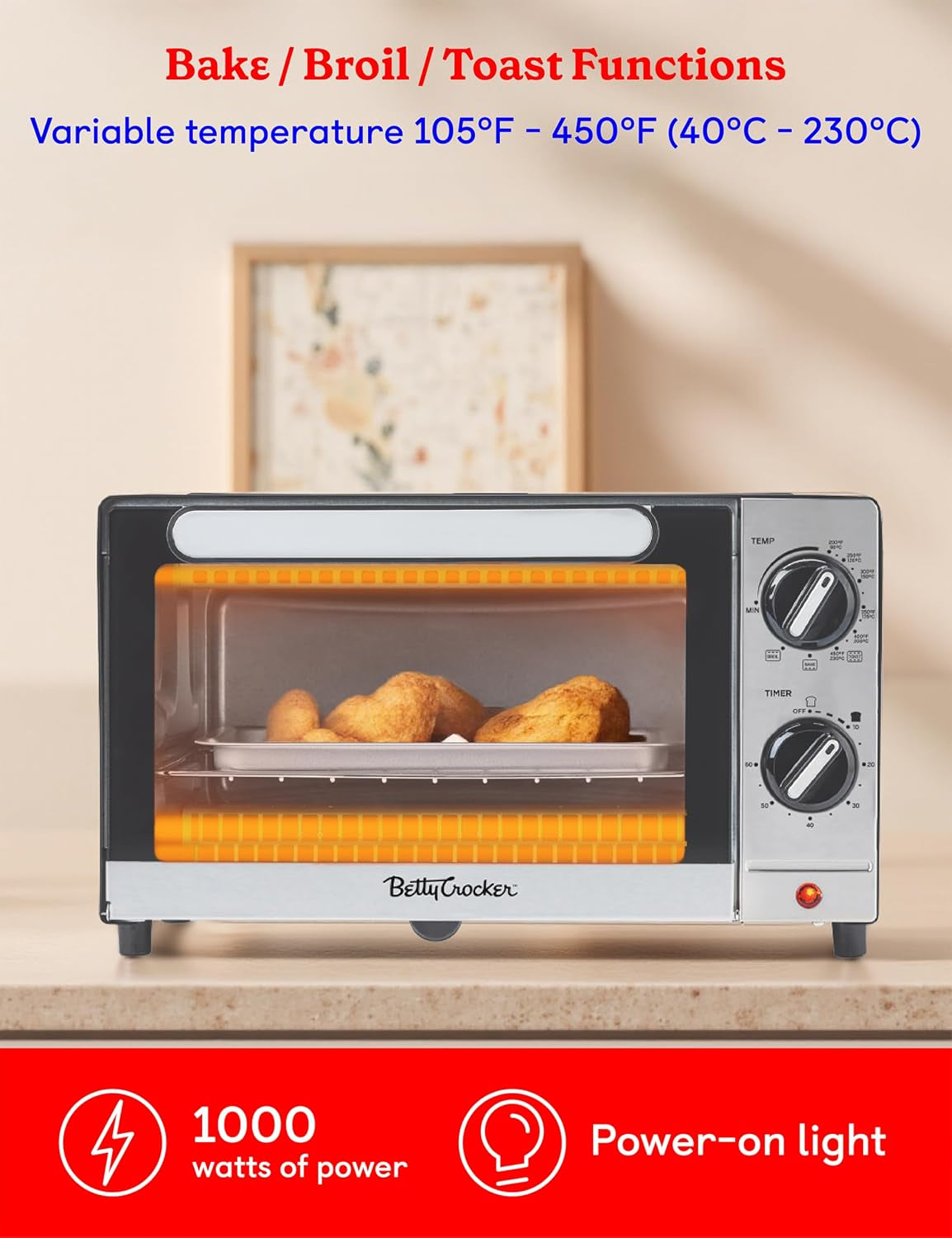 9l-2-slice-toaster-oven-1000-watts-bc-5665b-black-silver-chrome-plated-front-stainless-steel-handle-bake-broil-toast-functions-easy-control-dials-includes-baking-pan-rack