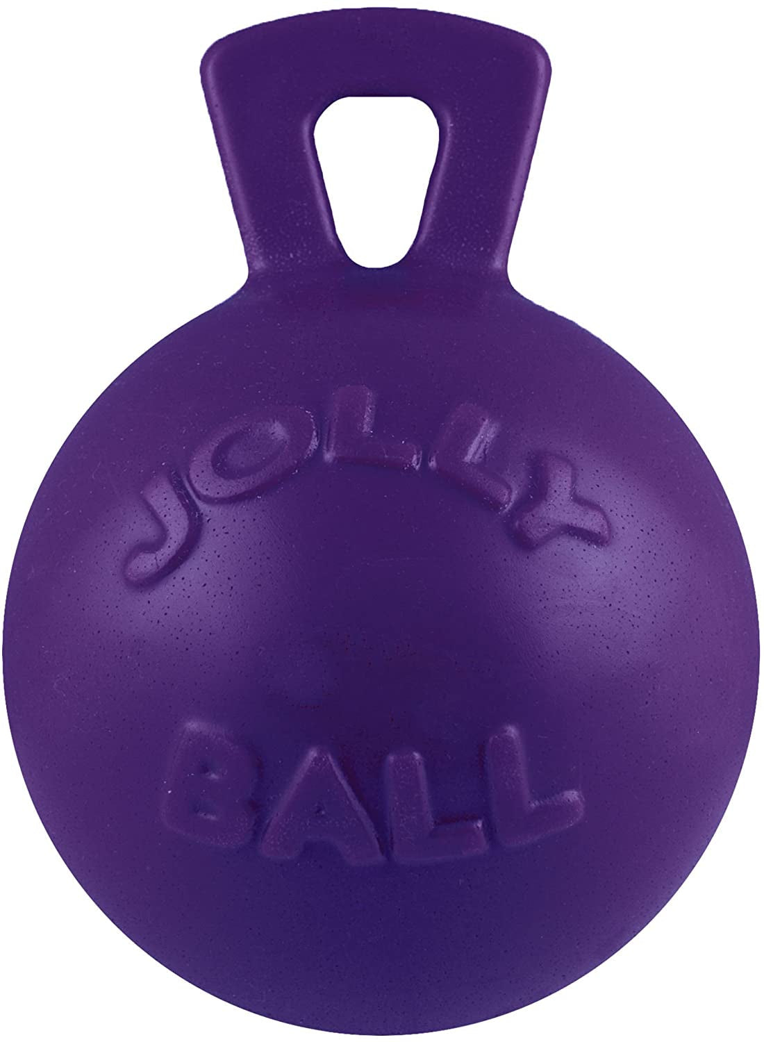 jolly-pets-tug-n-toss-heavy-duty-dog-toy-ball-with-handle-8-inches-large-red-408-rd