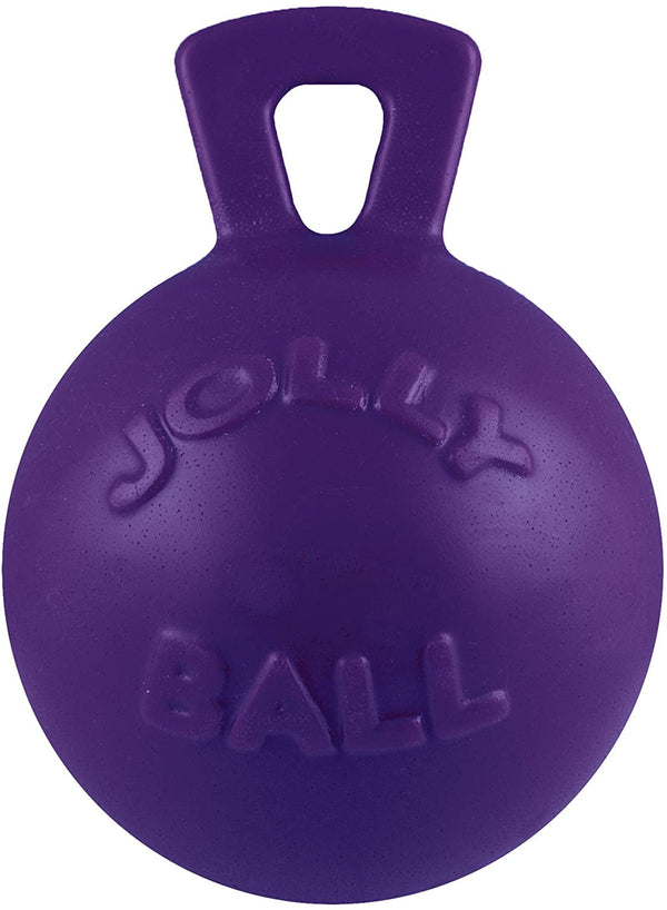 Jolly Pets Tug-N-Toss Heavy Duty Dog Toy Ball with Handle, 8 Inches/Large, Red (408 RD)13