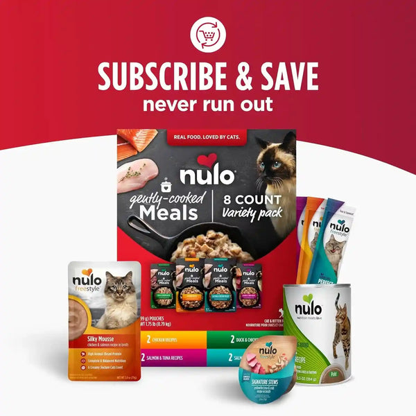 Nulo Real Shreds with Organ Meat Wet Canned Cat Food, Variety Flavors, 2.8 Ounce, 12 Cans9