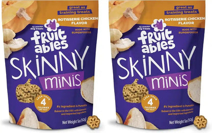 Fruitables Skinny Mini Dog Treats, Training Treats, Bacon & Apple, 12Oz | Healthy Dog Treats, Crunchy Dog Biscuits, Healthy Puppy Treats, Limited Ingredient, Training Rewards, Made in USA18