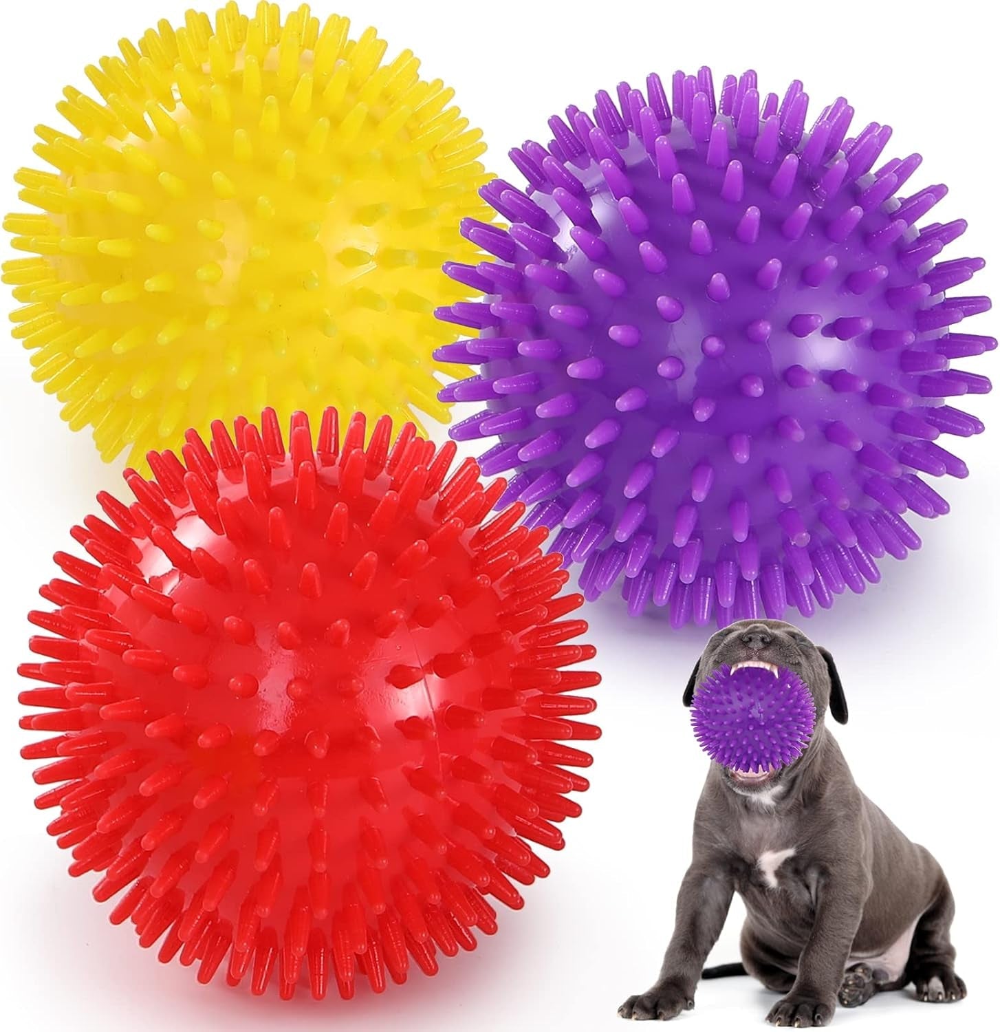 vitever-3-5-squeaky-dog-toy-balls-6-colors-puppy-chew-toys-for-teething-bpa-free-non-toxic-spikey-dog-balls-for-medium-large-small-dogs-durable-toys-for-aggressive-chewers