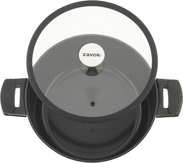 Noir 5 Qt Dutch Oven - Premium Cast Aluminum with Titanium-Based Nonstick Ceramic Coating & Removable Handles - Ultra Lightweight - Oven & Induction Ready | Noir Collection5
