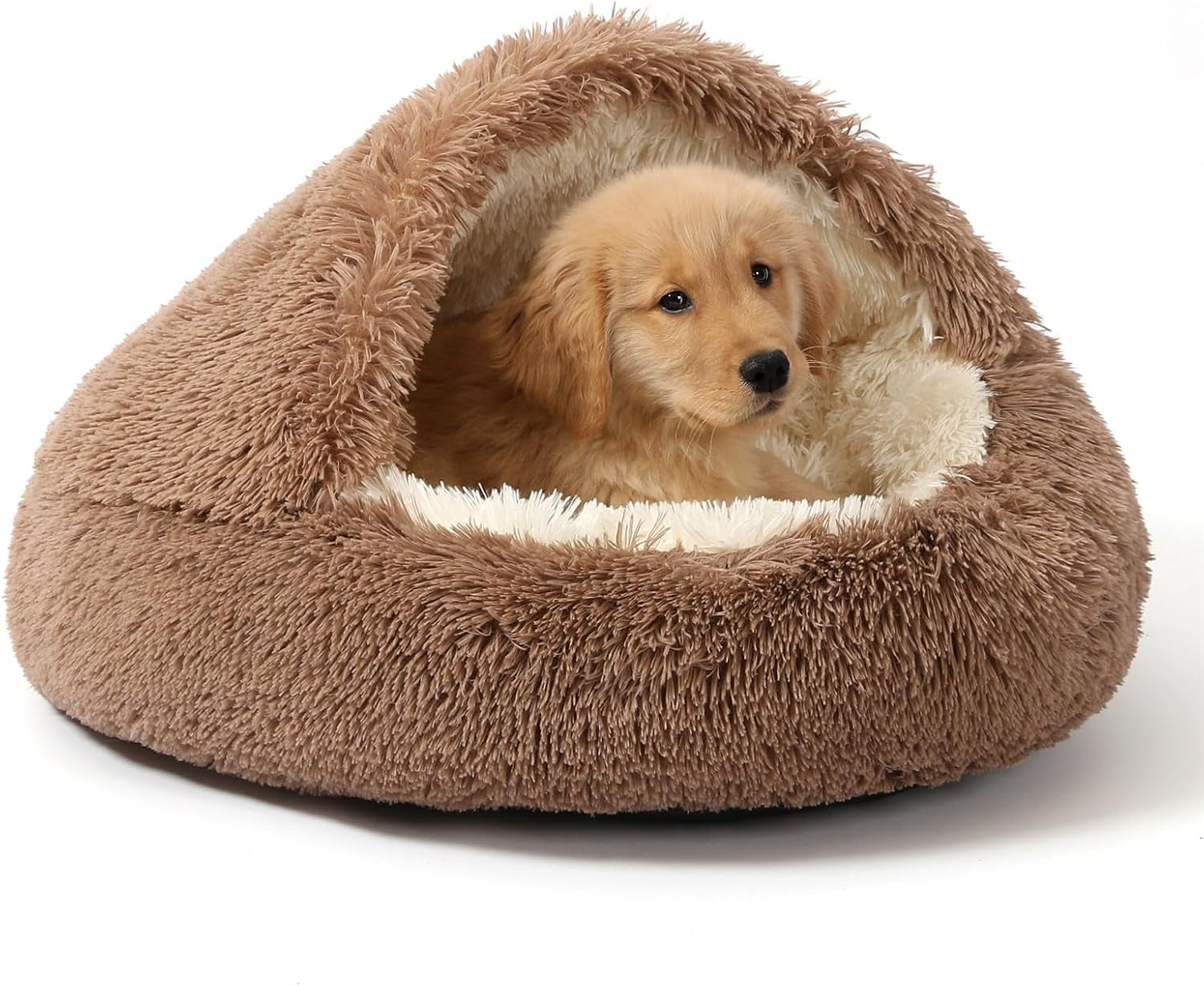 noyal-round-hooded-donut-dog-bed-for-small-medium-pets-plush-fluffy-anti-anxiety-cat-cave-bed-with-cover