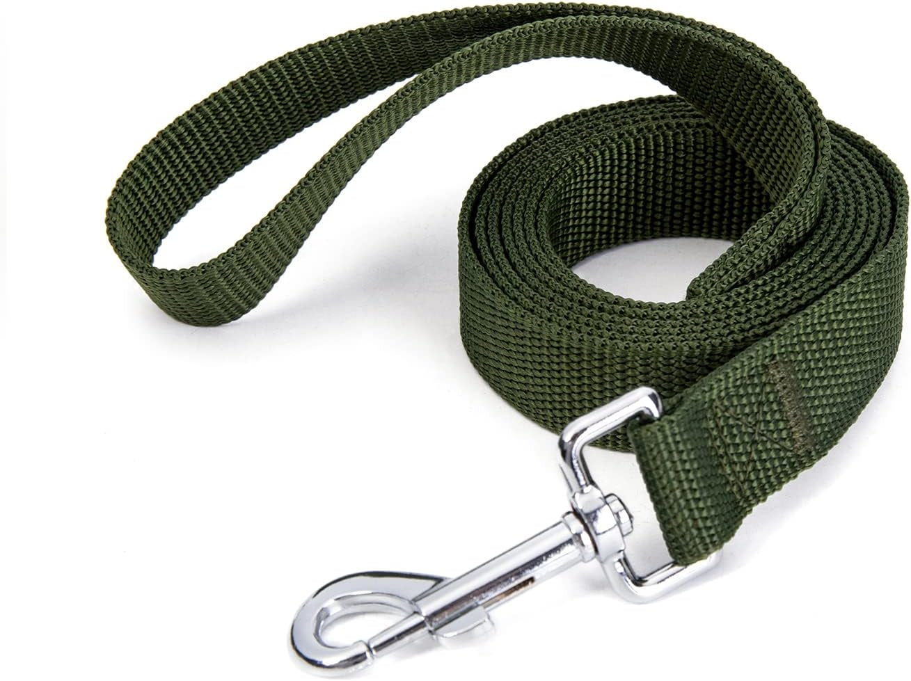 strong-durable-nylon-10ft-long-dog-training-leash-traction-rope-1-inch-wide-for-small-and-medium-dog-black-10-feet