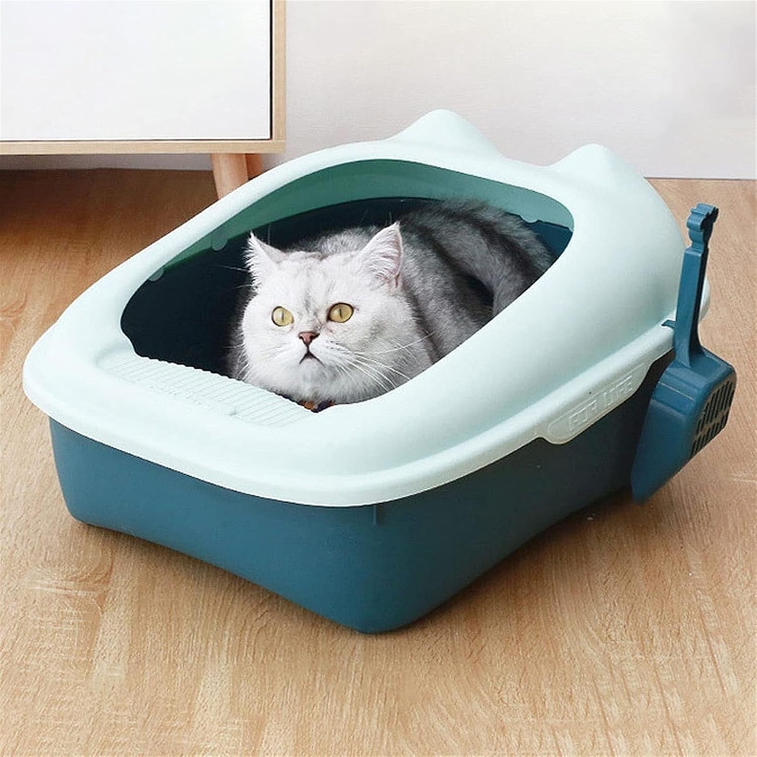 dog-potty-training-toilet-oversized-cat-litter-tray-detachable-frame-with-shovel-no-overflow-box-with-bright-plastic-surface-treatment-no-sprinkler-toileta