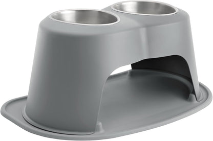 Weathertech Double High Pet Feeding System - Elevated Dog/Cat Bowls - 8 Inch High Dark Grey (DHC3208DGDG)19