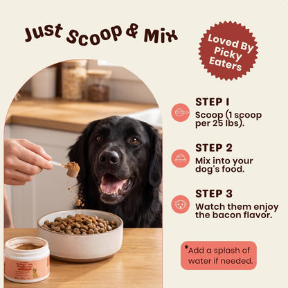 Turkey Tail Mushroom for Dogs – Turkey Tail Mushroom Powder with Probiotics for Immune and Digestive Support, Supports Lumps and Bumps, Bacon Flavored Daily Dog Supplement6