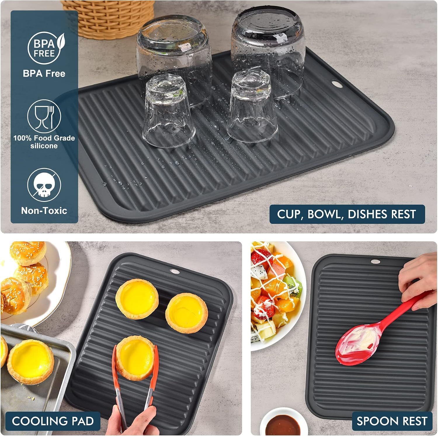 446-heat-resistant-bpa-free-silicone-trivets-for-hot-pots-and-pans-for-kitchen-counter-dish-drying-mat-set-of-2-dark-grey