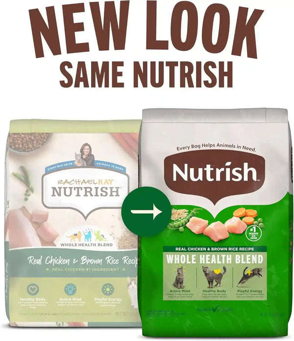 Nutrish Dry Cat Food, Chicken & Brown Rice Recipe, 14 Lb. Bag (Rachael Ray) | Vitamin E and Antioxidants Help Support a Healthy Immune System, Provides Complete & Balanced Nutrition2