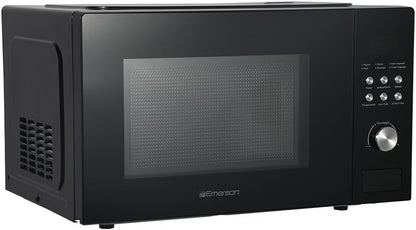 MW1101B-A Countertop Microwave Oven with Button Control, LED Display 1000W, 10 Power Levels, 6 Auto Menus, Glass Turntable and Child Safe Lock, 1.1 Cu. Ft., Black3