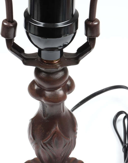 B10718 Antique Brown Table Lamp Base with E26 Light Socket, 4" Wx14.5 H3
