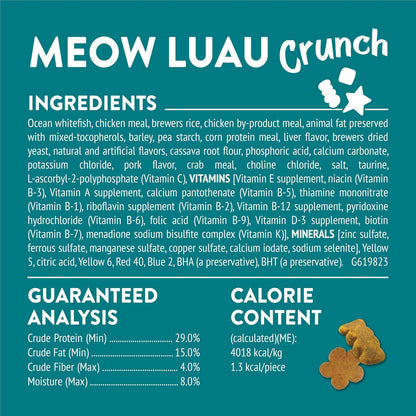 Purina Friskies Cat Treats, Party Mix Meow Luau Crunch - (Pack of 10) 2.1 Oz. Pouches6