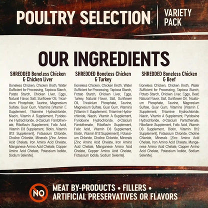 Wellness CORE Signature Selects Variety Pack Adult Canned Wet Cat Food, Natural, Protein Rich, Grain Free, Poultry Recipes, 2.8 Oz, Pack of 8 Cans5