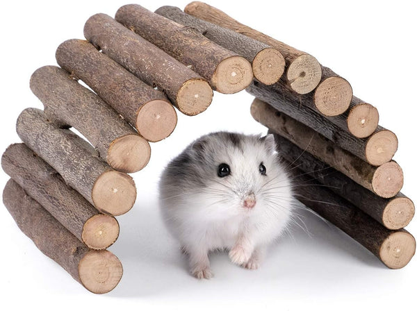 Niteangel Wooden Ladder Bridge, Hamster Mouse Rat Rodents Toy, Small Animal Chew Toy9