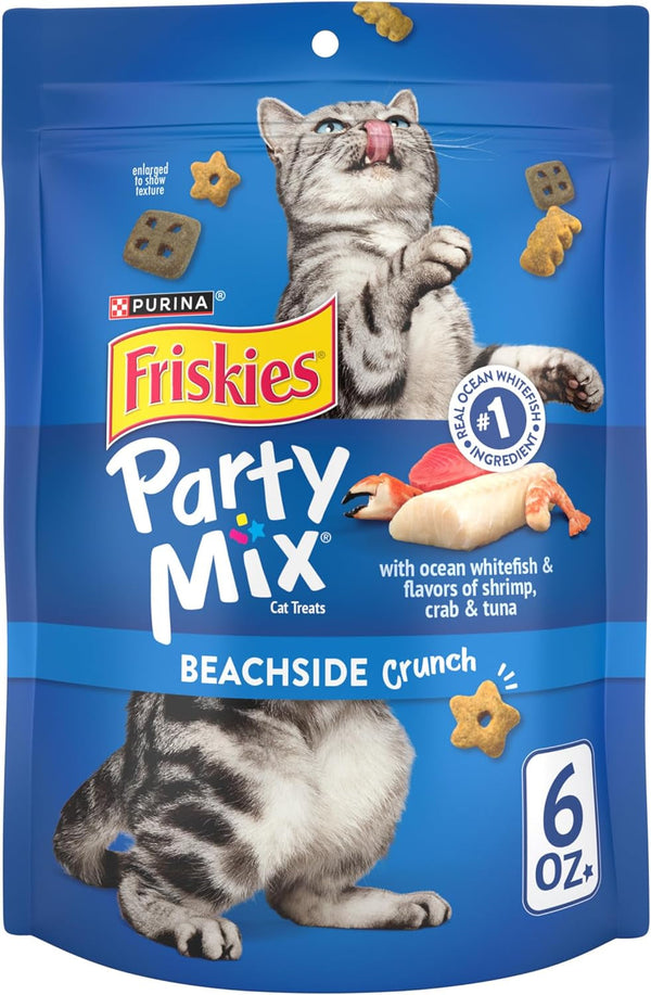 Purina Friskies Cat Treats, Party Mix Beachside Crunch - 30 Oz. Pouch13