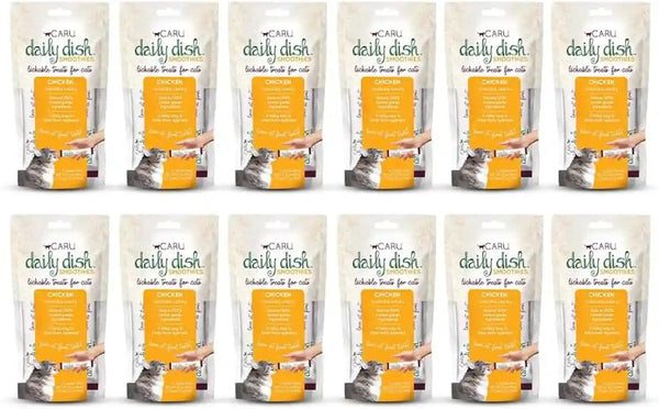 CARU - Daily Dish Tuna Flavored Cat Smoothies - 0.5Oz Tubes - 4 Pack8