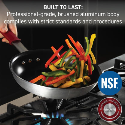 Professional VX3 Brushed Nonstick Fry Pan with Stainless Steel Handle 12 Inch, Oven Broiler Safe 400F, Cookware, Pots and Pans, Skillet, Restaurant & Business Grade, Certified NSF and CBA, Black2