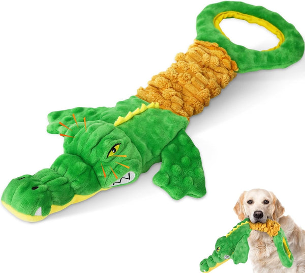 Dog Toys 3-Pack Cute Duck Shapes Puppy Toys No-Stuffing Squeaky and Crinkle Interactive Dog Chew Toy for Small to Large Breeds8