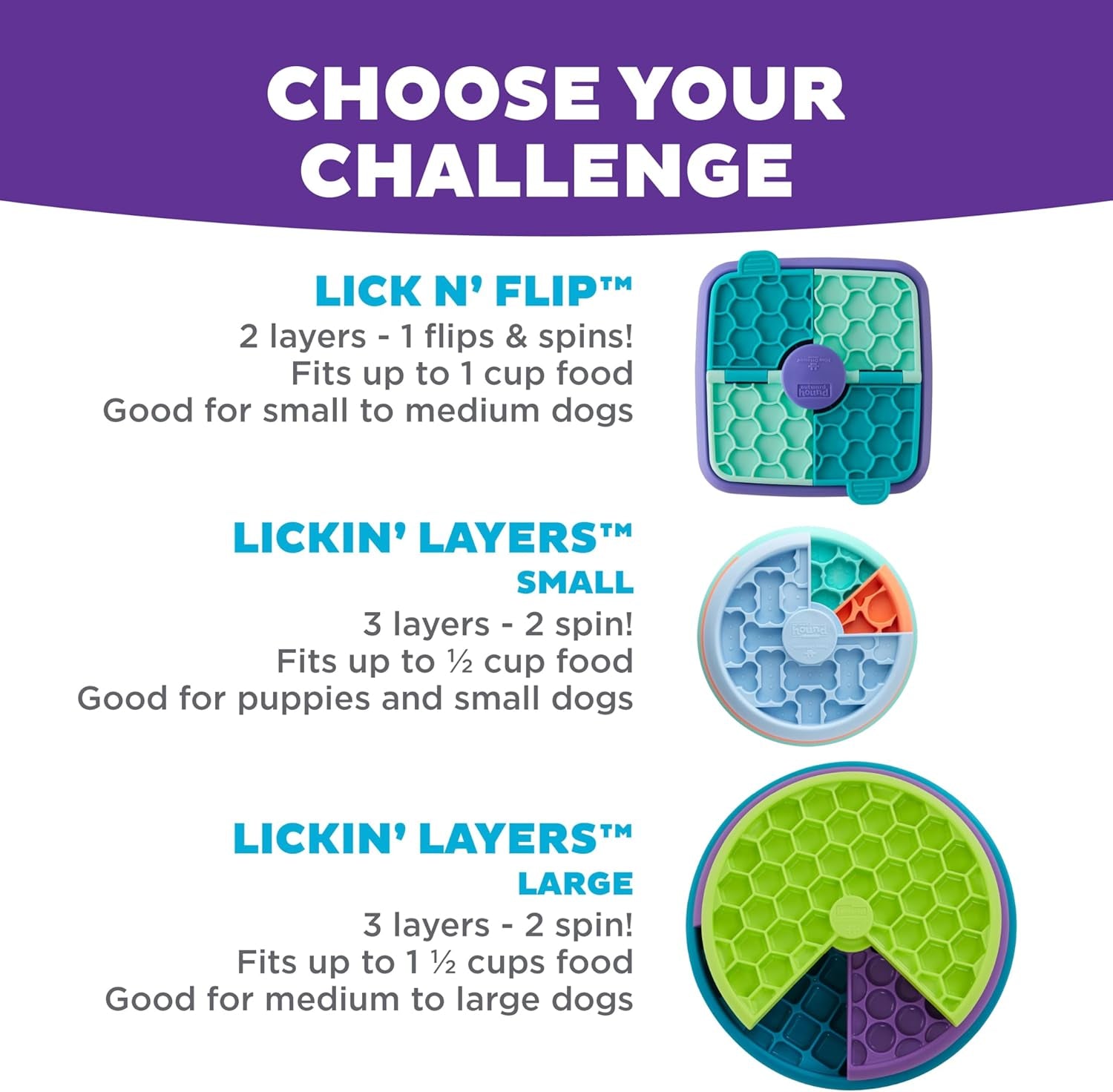 outward-hound-by-nina-ottosson-lickin-layers-3-in-1-interactive-dog-feeder-puzzle-lick-mat-slow-feeder-bowl-mental-stimulation-toy-for-medium-large-dogs-2-cup-capacity-10-4-in-x-2-8-in