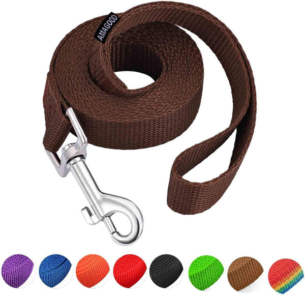 AMAGOOD 6 FT Puppy/Leash, Strong Traditional Style with Easy to Use Collar Hook, Great for Small, Medium and Large Dogs (5/8In X 6 Ft, Purple)27