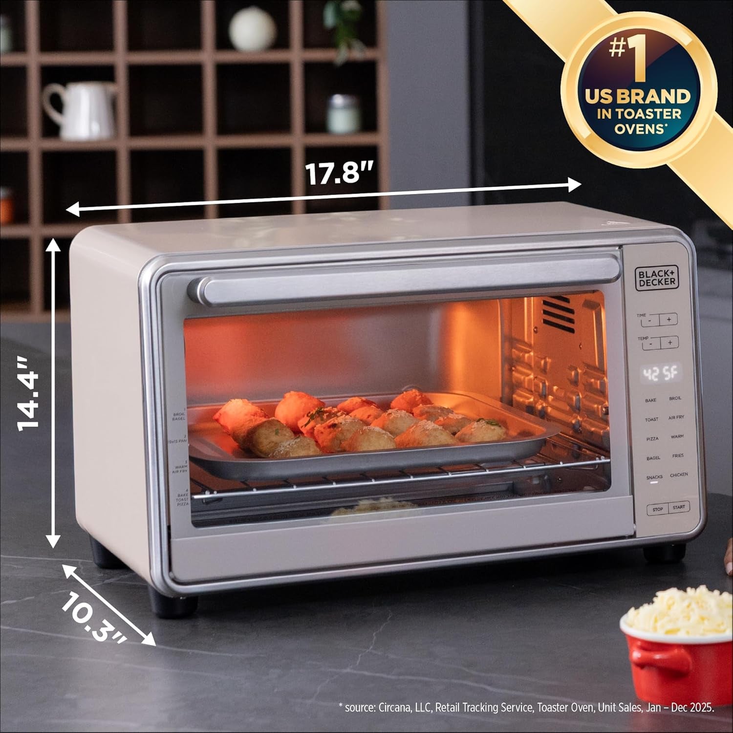 black-decker-crisp-n-bake-pro-6-slice-digital-air-fry-oven-10-cooking-functions-air-fry-fits-12-inch-pizza-digital-controls-and-ceramic-accessories-for-easy-cooking