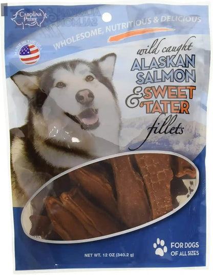 Carolina Prime Pet 40192 Salmon Jerky Treat for Dogs ( 1 Pouch), One Size (Packaging May Vary)6