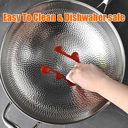 Titanium Hammered Wok, 2026 Upgrade Double-Side Hammered Frying Pans Nonstick, Non-Stick Wok,Durable Scratch-Resistant Non Stick Titanium Pans for Cooking,With Lid,14In6