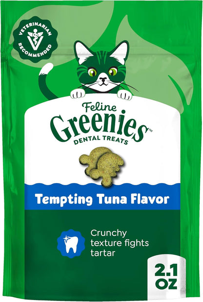 Greenies Feline Natural Dental Cat Treats, Tempting Tuna Flavor, 9.75 Oz | #1 Veterinarian-Recommended, 36% Less Tartar in 28 Days, Cleans to Gumline, Crunchy Texture, Natural Ingredients14