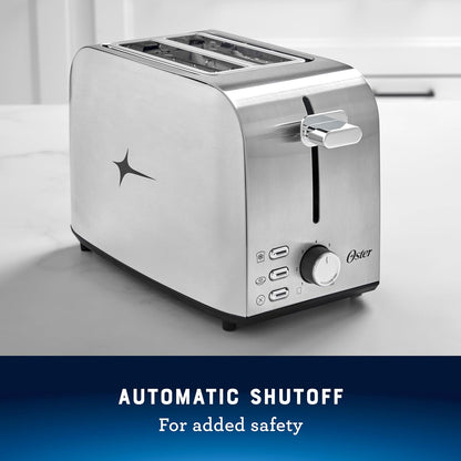 Oster 2-Slice Toaster with Extra Wide Slots, Bagel Toaster, Stainless Steel6