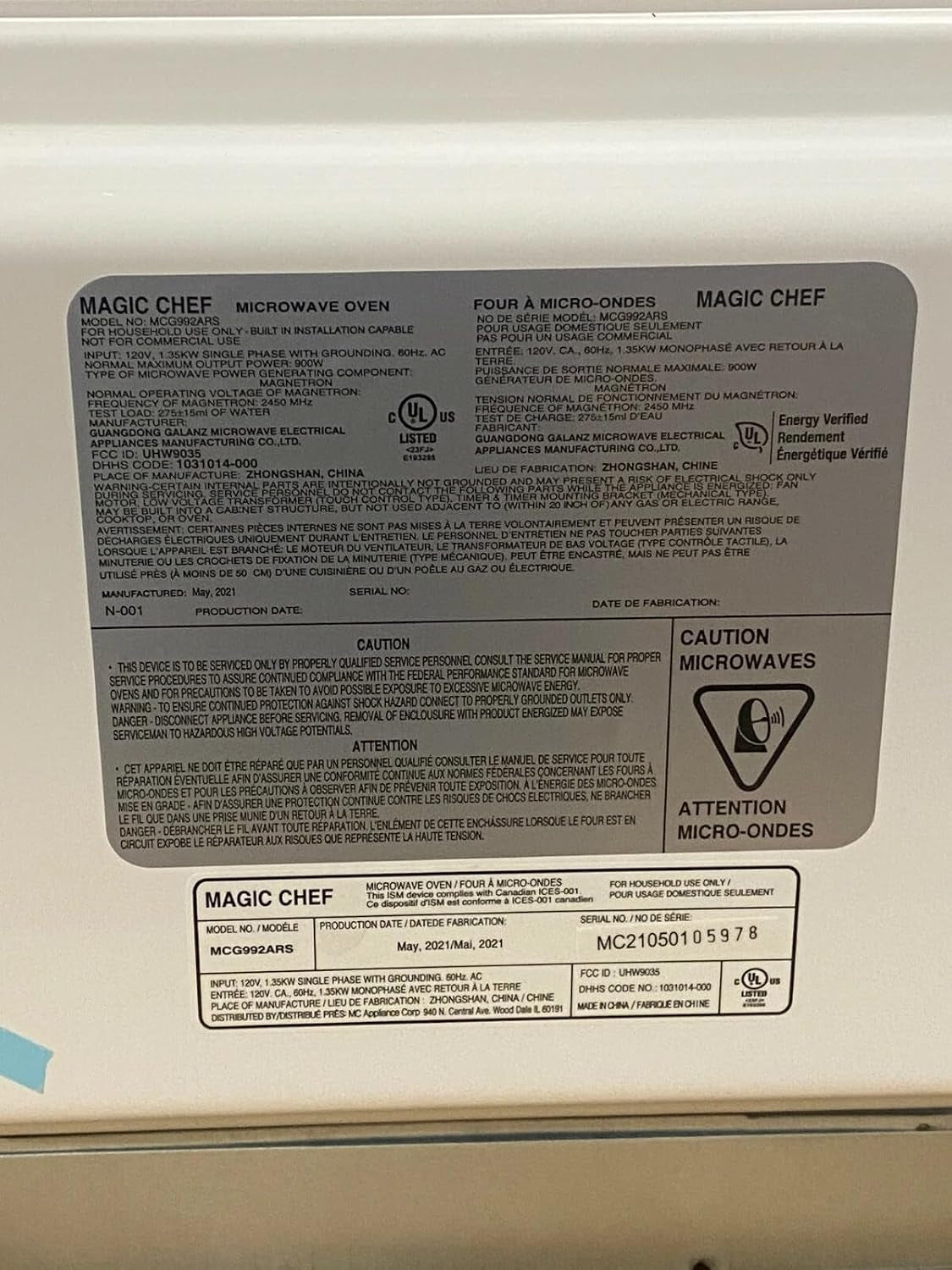 procamp-0-9-cu-ft-rv-microwave-with-trim-kit-900w-stainless-built-in-0-9-cu-ft-rv-microwave-900w-10-power-levels-stainless-with-trim-kit-for-motorhomes-campers-mcg992arb