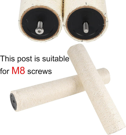 Dimaka Cat Scratching Post Replacement Pole, Cardboard and Sisal, 13.4In, 34Cm5