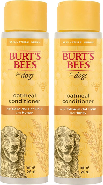 Burts Bees for Pets Oatmeal Dog Conditioner, Fragrance-Free, 10 Fl Oz | Colloidal Oat Flour and Honey Moisturize and Soften Dry Coats; Ph-Balanced, 95% Natural Origin11