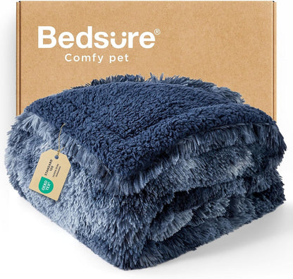 Bedsure Waterproof Dog Blanket for Small Dogs Cats Fluffy Faux Fur, 30X40 | Plush Fuzzy Reversible Pet Blankets for Couch and Dog Bed, Soft Calming Throw Cat Puppy Blanket Washable, Dog Gift, Brown12