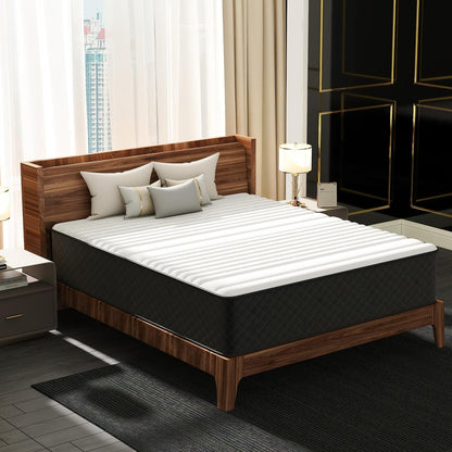 12 Inch Queen Hybrid Mattress in a Box, Firm Pocket Spring | Gel Foam, Pressure & Pain Relief, Motion Isolation, Certipur-Us Certified, Gel Memory Foam Layer7