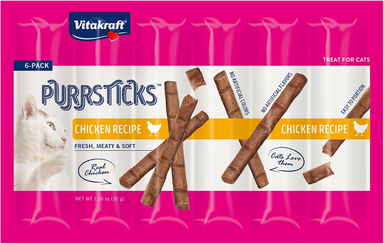 vitakraft-purrsticks-meaty-cat-sticks-chicken-segmented-and-breakable-meatstick-deliciously-tender-6-count-pack-of-1