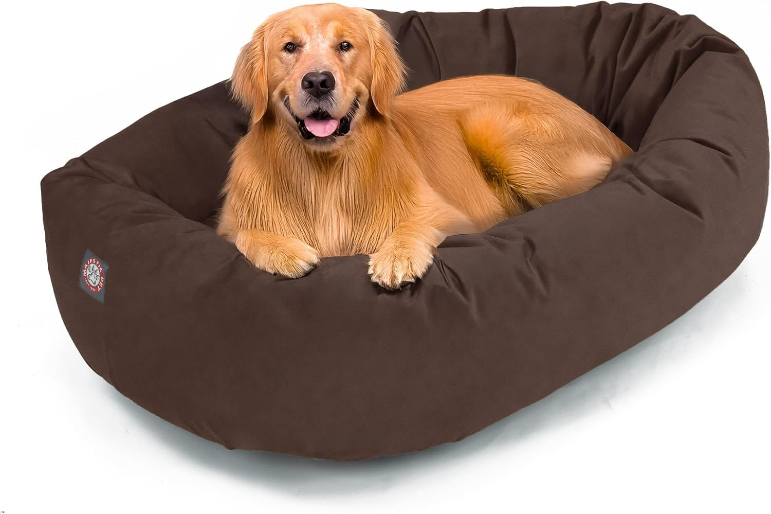 majestic-pet-32-inch-suede-calming-dog-bed-washable-cozy-soft-round-dog-bed-with-spine-support-for-dogs-to-rest-their-head-fluffy-donut-dog-bed-32x23x7-inch-round-pet-bed-medium-sage