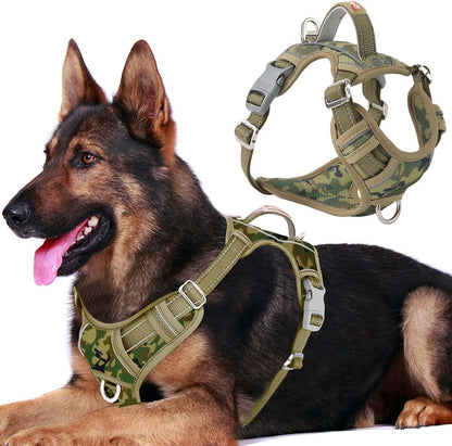 BARKBAY Dog Harness No Pull with ID Tag Pocket - Heavy Duty, Reflective, Easy Control for Large Dogs(Blue,L)22