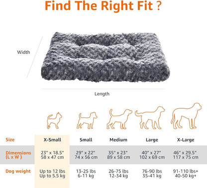 Amazon Basics Washable Cat and Dog Bed and Crate Pad, Indoor, Easy to Clean, 23" X 18" X 2.5", Gray6