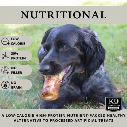 K9 Connoisseur Beef Marrow Dog Bones Long Lasting for Aggressive Chewers | USA Made Single Ingredient Dynamo Bone for Small and Medium Dogs Upto 50 Pounds - 6 Pack3