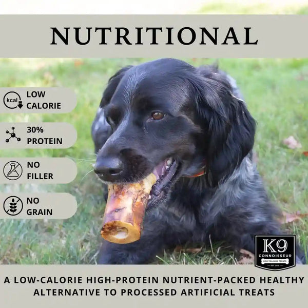 K9 Connoisseur Beef Marrow Dog Bones Long Lasting for Aggressive Chewers | USA Made Single Ingredient Dynamo Bone for Small and Medium Dogs Upto 50 Pounds - 6 Pack3
