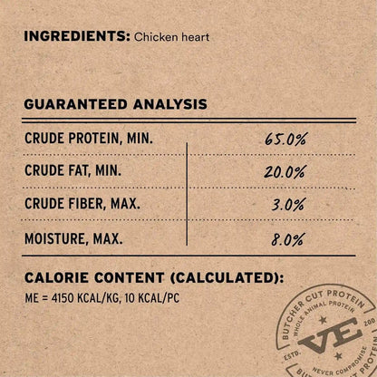 Vital Essentials Freeze Dried Raw Chicken Hearts Cat Treats, 0.8 Oz Bag | Single Ingredient, Premium Quality Protein, Grain-Free, USA Made with U.S. & Globally Sourced Ingredients3