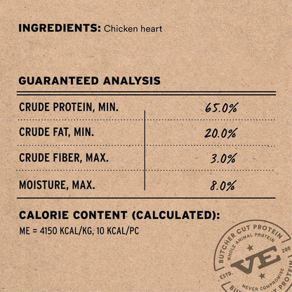 Vital Essentials Freeze Dried Raw Chicken Hearts Cat Treats, 0.8 Oz Bag | Single Ingredient, Premium Quality Protein, Grain-Free, USA Made with U.S. & Globally Sourced Ingredients3