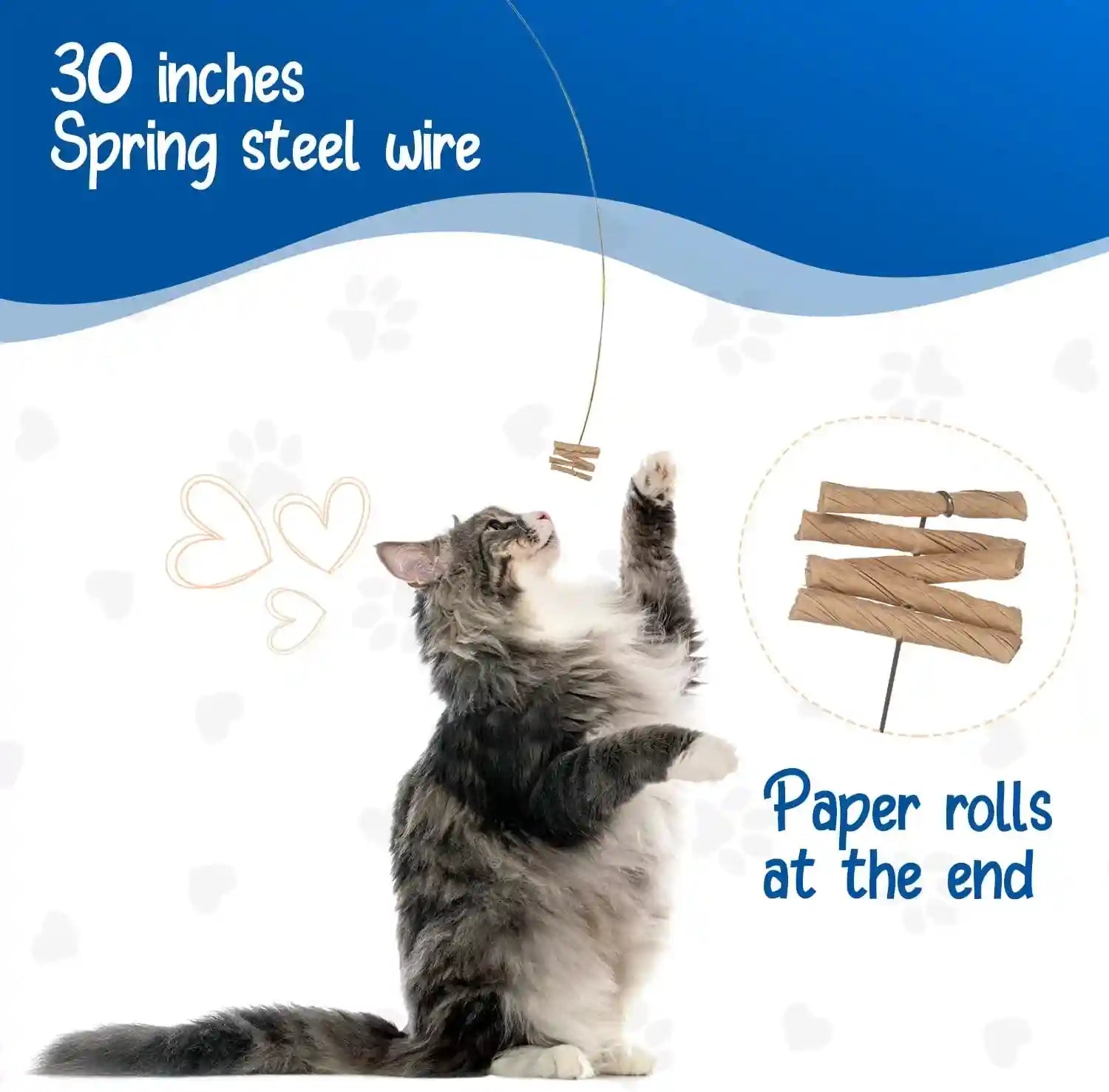 cat-dancer-interactive-cat-toy-fun-and-fitness-for-your-furry-friend-engaging-paper-roll-attached-with-30-inches-flexible-spring-steel-wire-for-playful-cats-3-pack
