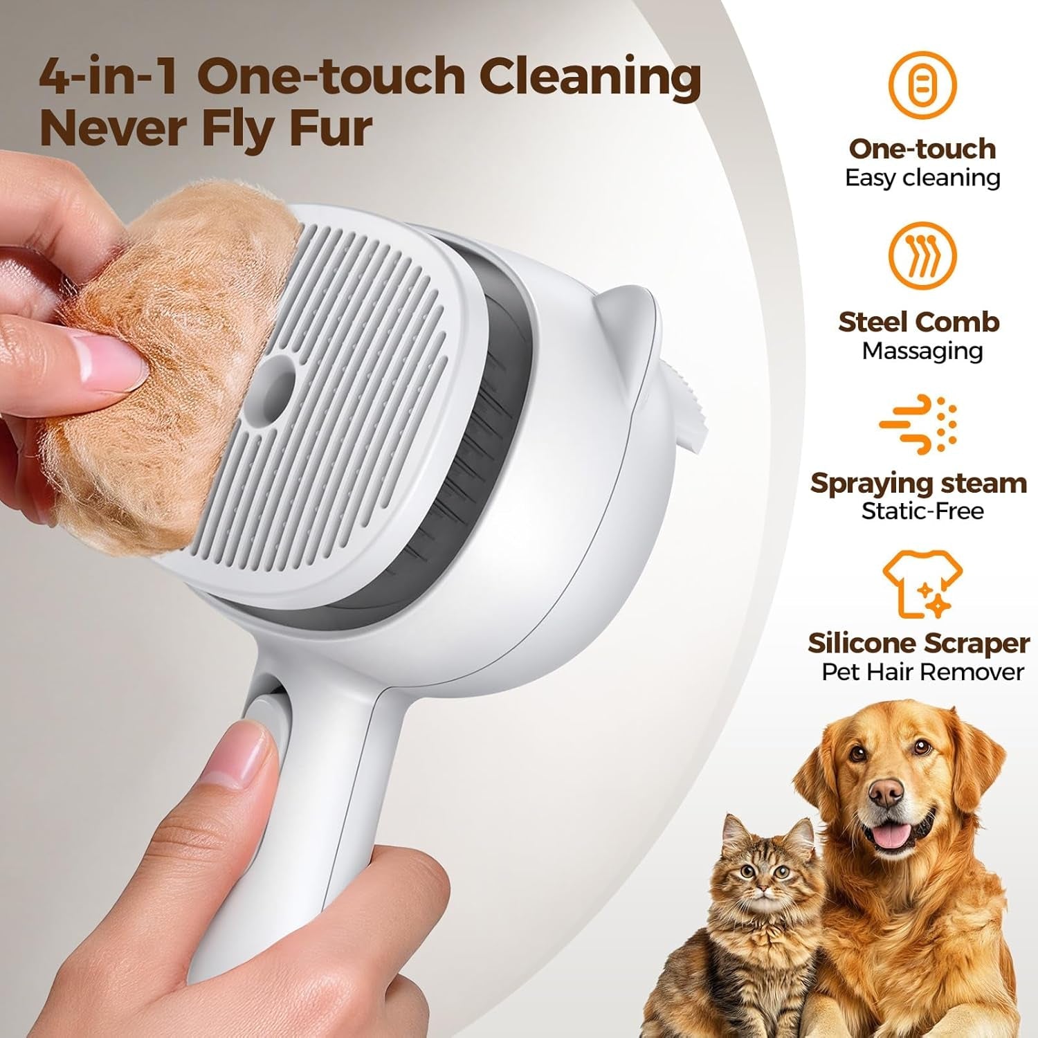self-cleaning-shedding-steam-cat-brush-silicone-scraper-included-dog-brush-primecat-cat-brushes-for-shedding-usb-rechargeable-for-grooming-haired-pets-dogs-cats-white