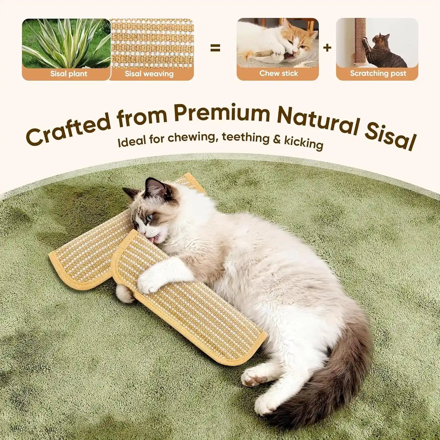 sisal-catnip-pillow-toy-kickers-2-pack-interactive-catnip-toys-with-organic-8000mg-herbal-blend-for-indoor-scratching-chewing-teething-fun-for-kittens-and-adult-cats