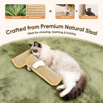 Sisal Catnip Pillow Toy Kickers, 2 Pack Interactive Catnip Toys with Organic 8000Mg Herbal Blend for Indoor Scratching, Chewing & Teething, Fun for Kittens and Adult Cats4