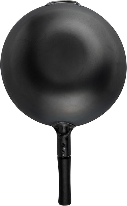Carbon Steel Wok 1 Pack of 13.3 Inch Heavy-Duty Uniform Heat Distribution Pan Induction Compatible Flat Bottom Wok Welded Handle Black for Gas Stovetops and Grills15